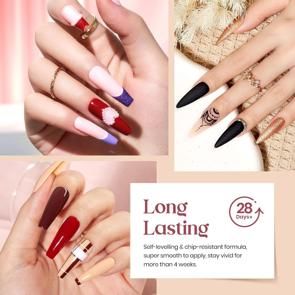 Beetles Gel Nail Polish Set, UV/LED-Curable Nail Color Collection