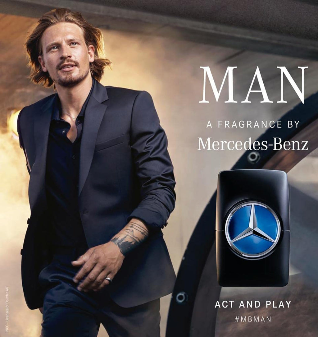 Mercedes Benz Man Eau de Toilette for Men, Woody Fruity Fragrance