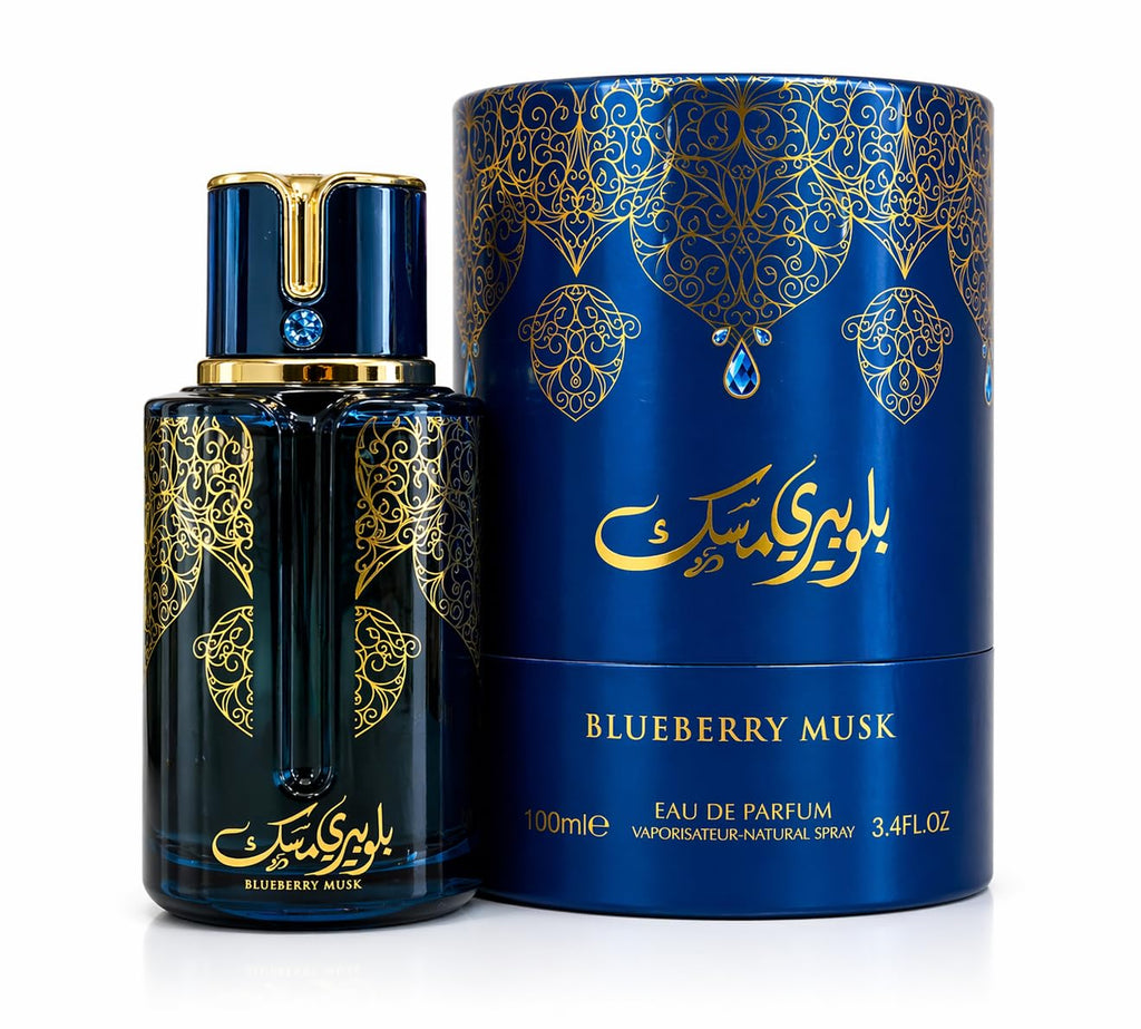 9 O'CLOCK Blueberry Musk Unisex Eau de Parfum Spray, 3.4 Fl Oz