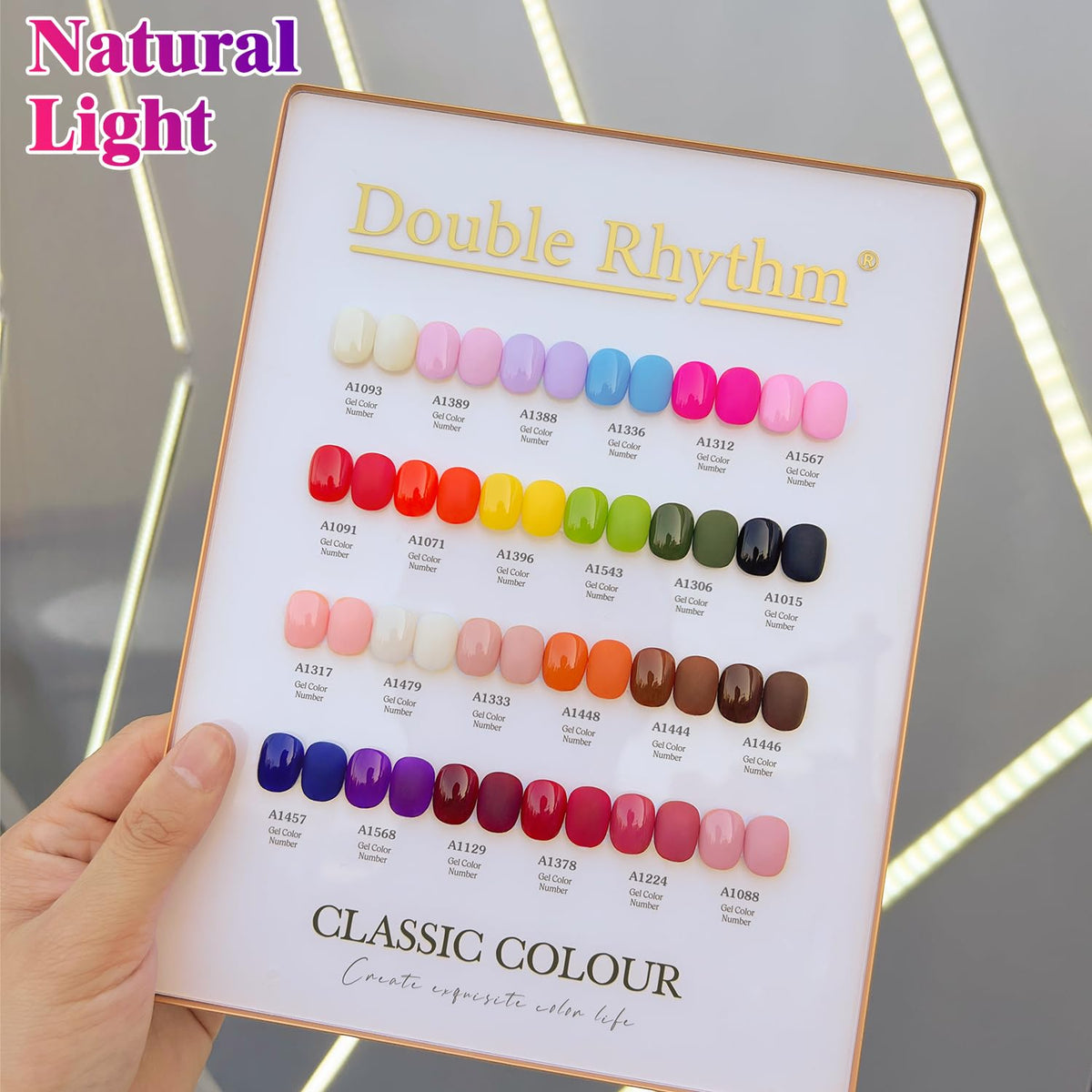 Double Rhythm 28-Piece Gel Nail Polish Set with Base, Top & Building Gels