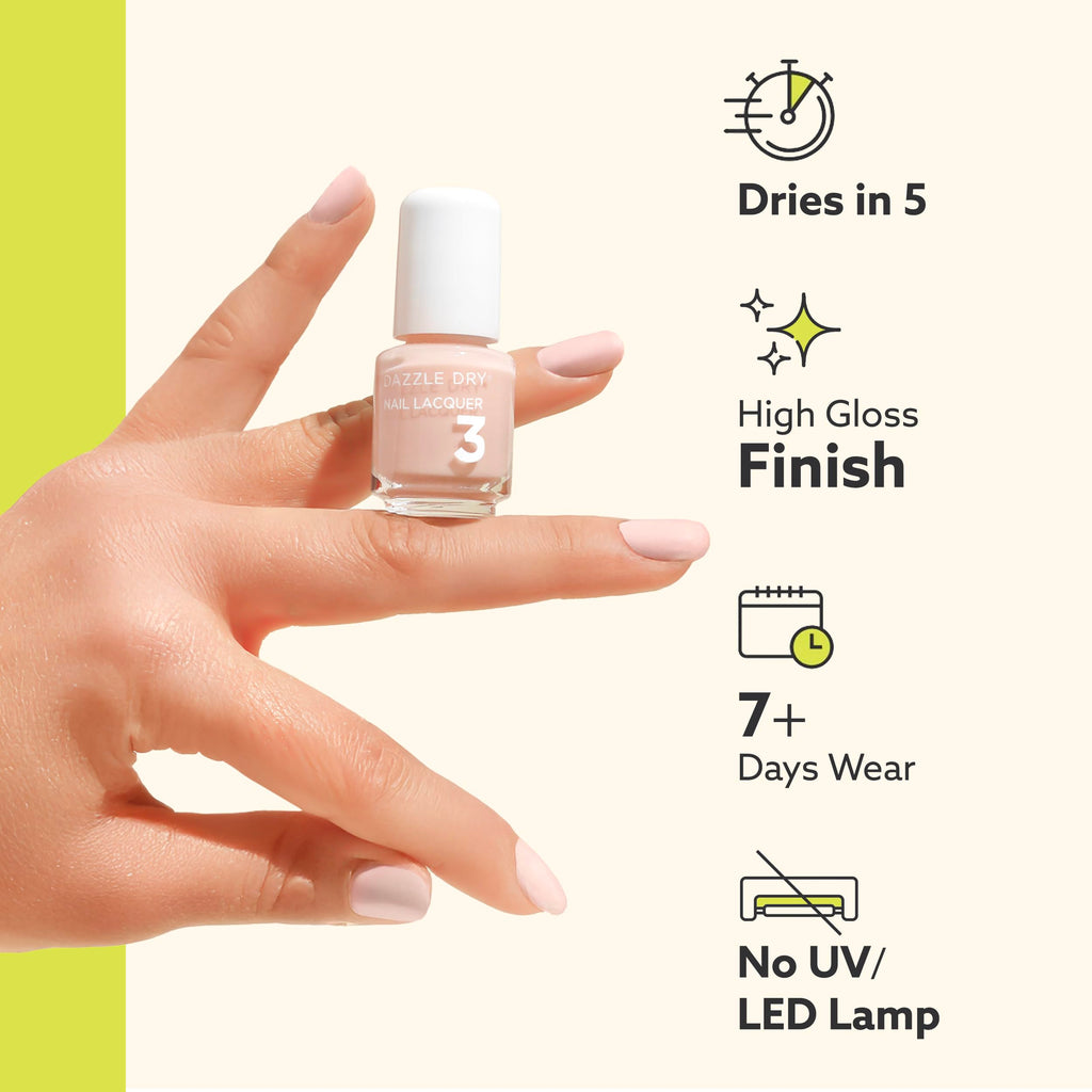 Dazzle Dry Mini Nail Kit – 4-Step Nail System, 5-Piece Set