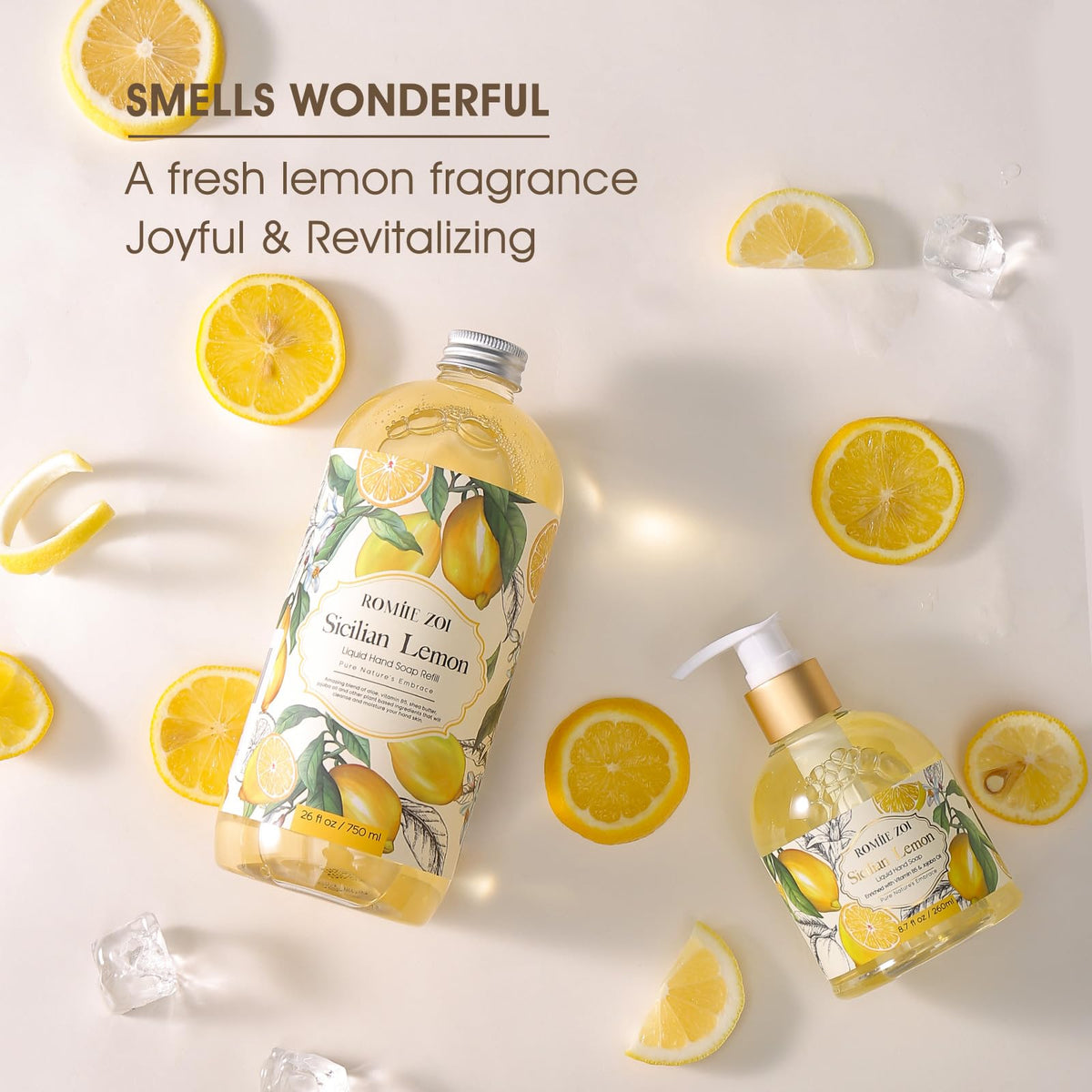 ROMIIE ZOI Liquid Hand Soap Refills, Gentle Moisturizing Formula