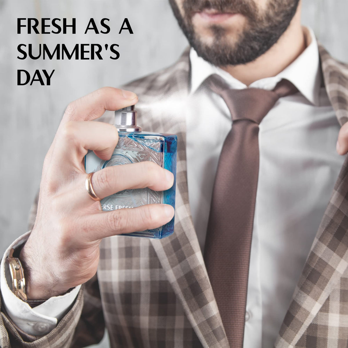 NovoGlow Verse Fresh for Men Eau de Parfum Spray, 3.4 Fl Oz