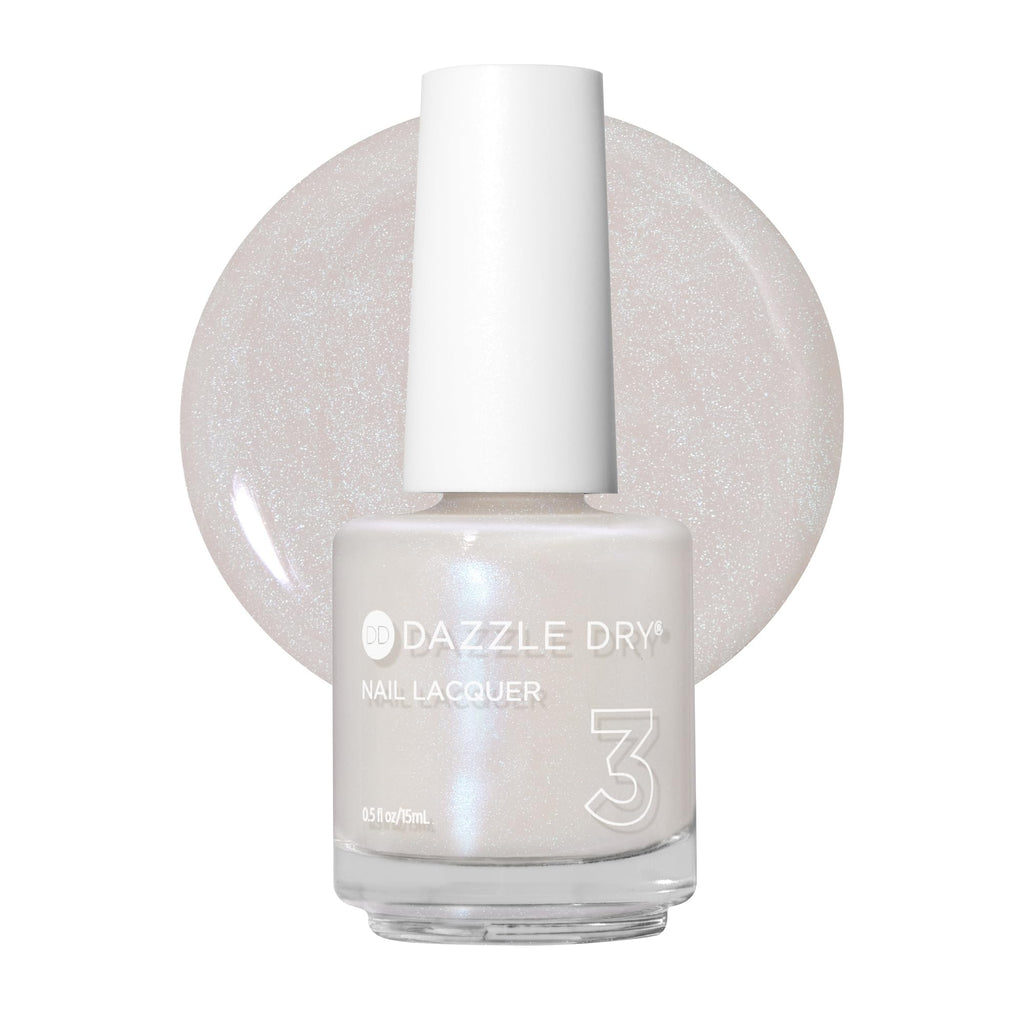 Dazzle Dry Nail Lacquer Step 3 – Artisan Off White Iridescent