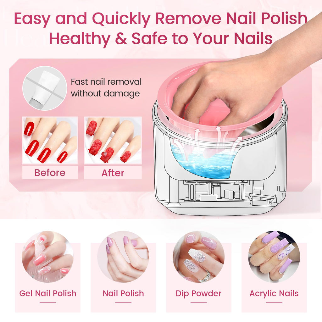 Yokilly Heated Electric Nail Soaking Bowl for Nail Polish Removal