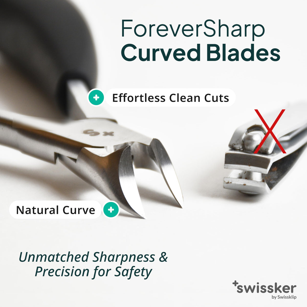 Swissker by Swissklip Heavy Duty Toenail Clippers for Thick Nails