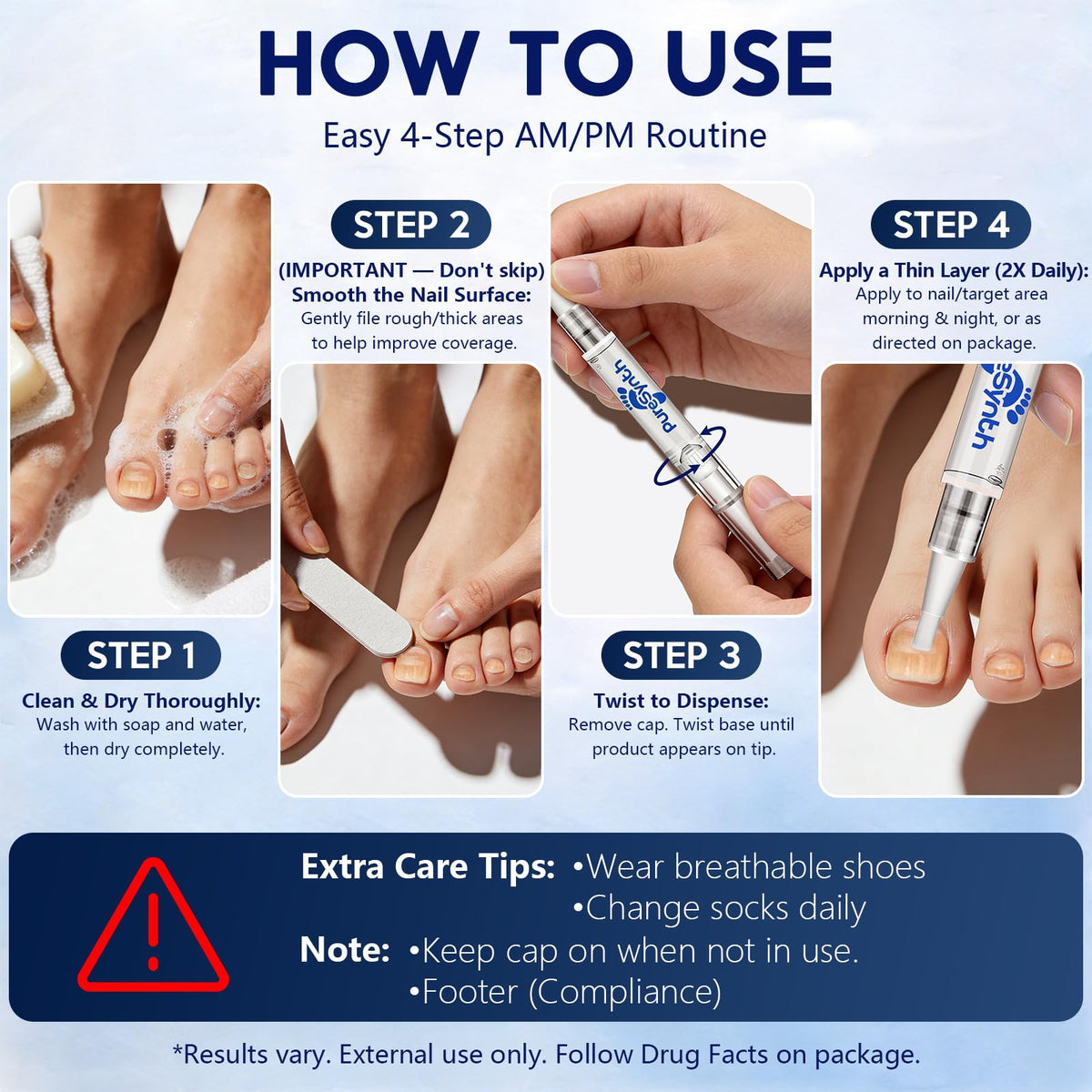 Nail Fungus Repair Pen with 25% Undecylenic Acid, Aloe & Vitamin E