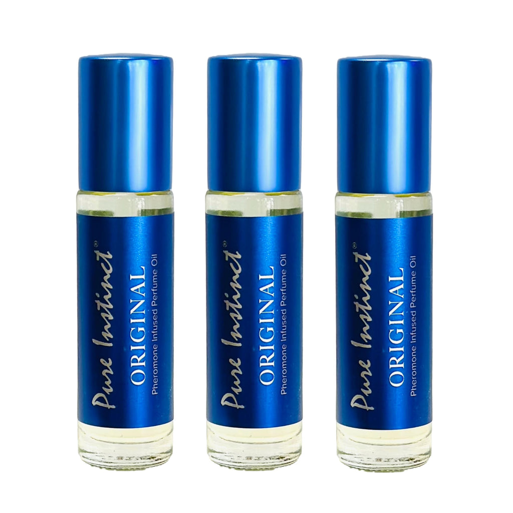 Pure Instinct Floral Pheromone Essential Oil Perfume Cologne 3-Pack