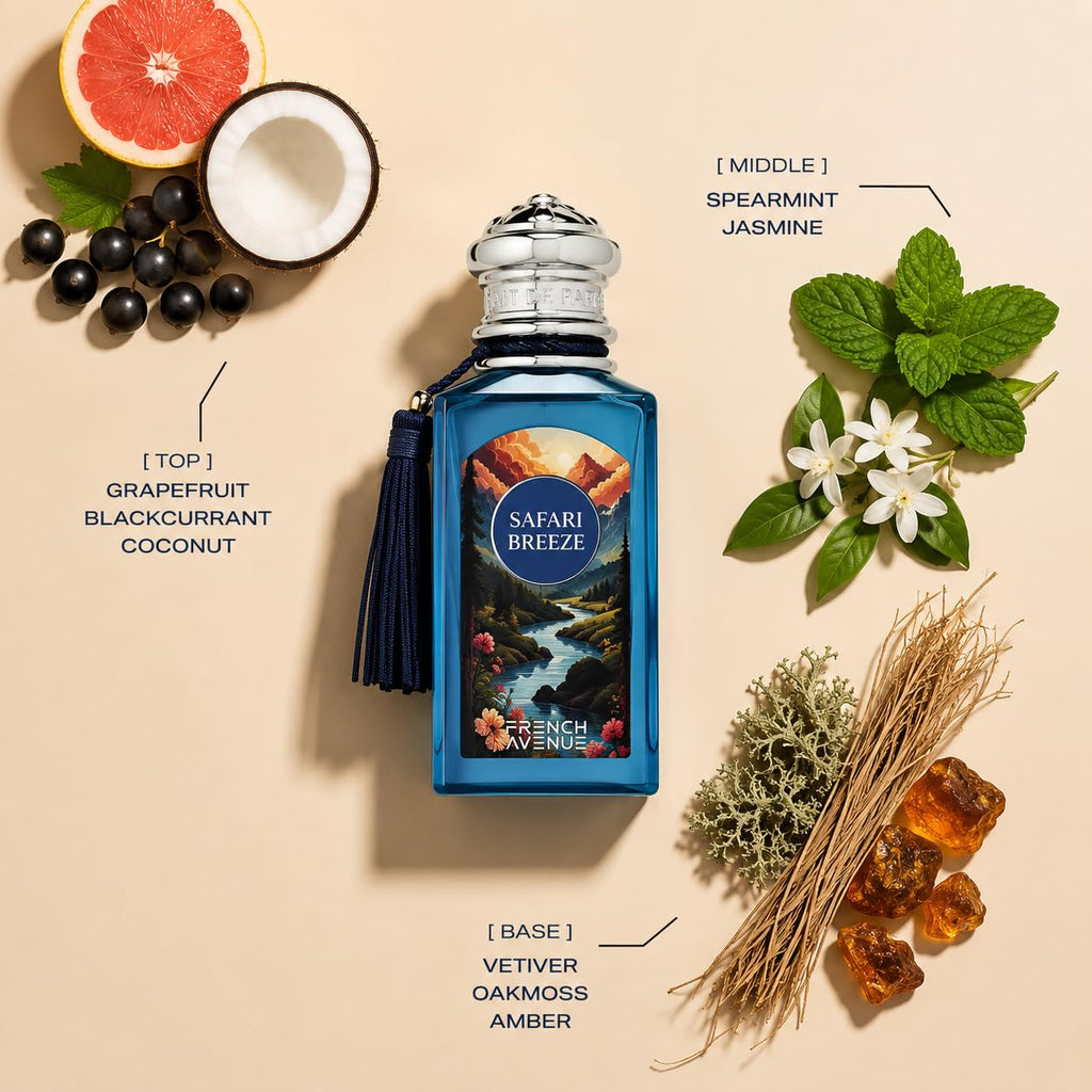 French Avenue Safari Breeze Floral Fruity Eau de Parfum 100ml