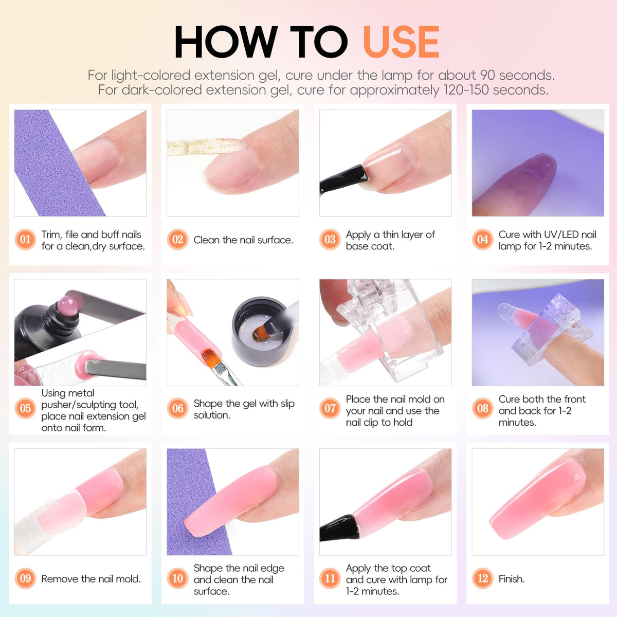 PEACOLOR Poly Nail Gel Kit