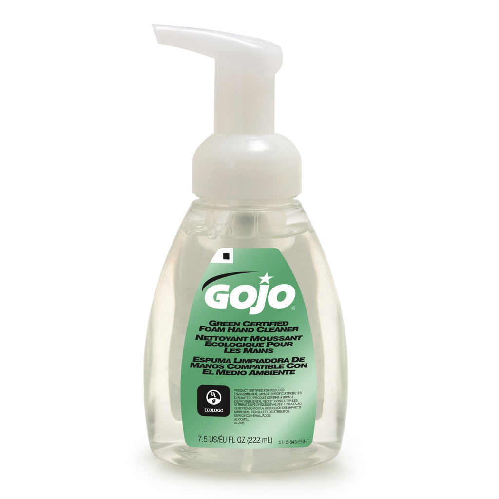 GOJO Fragrance-Free Foam Soap Pump Bottles, 6-Pack, 7.5 fl oz