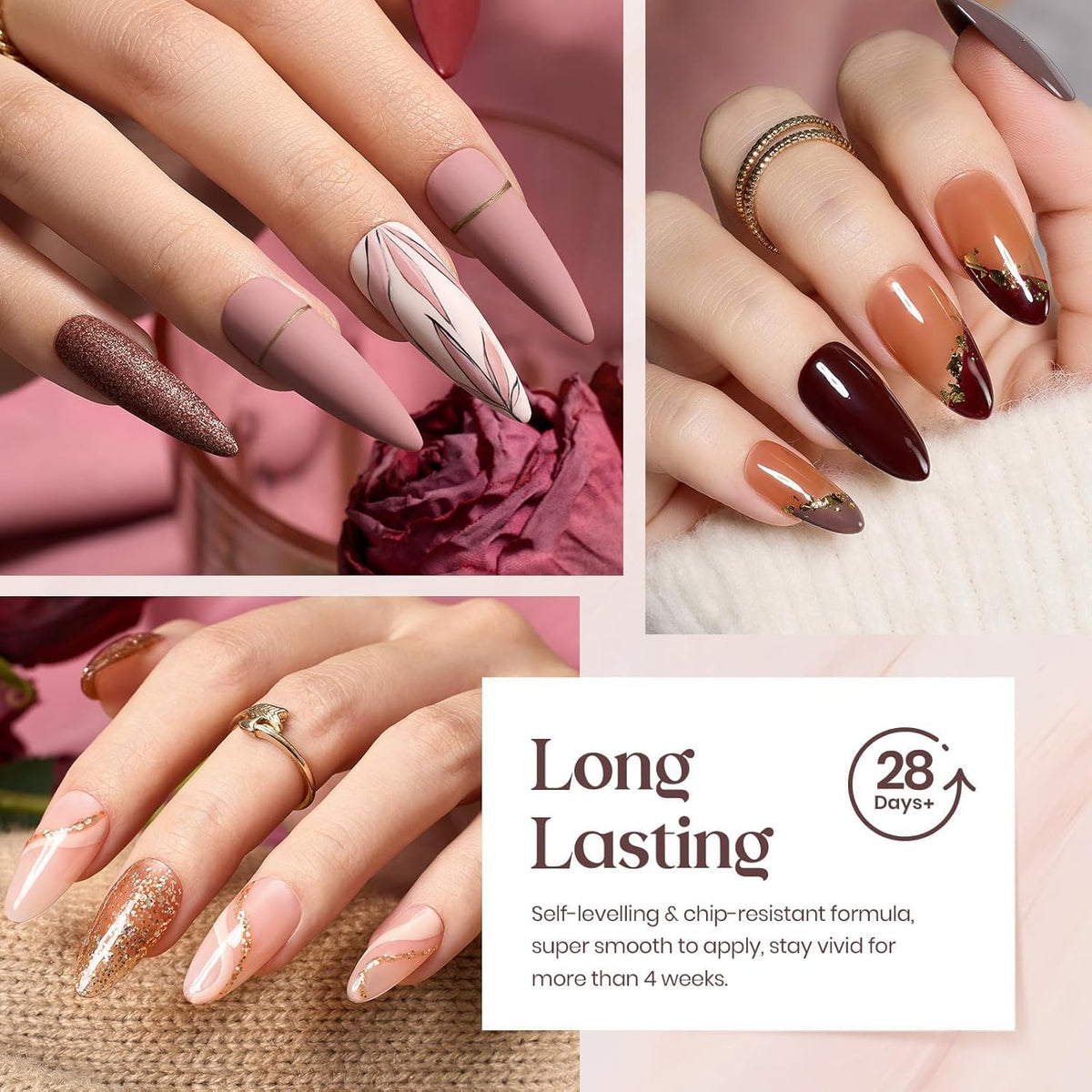 Beetles Gel Nail Polish Set, UV/LED-Curable Nail Color Collection