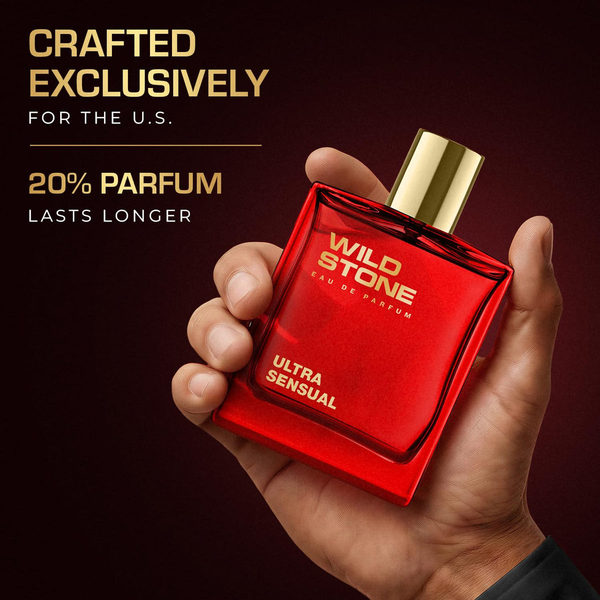Wild Stone Ultra Sensual Eau De Parfum for Men, 3.38 oz / 100 ml