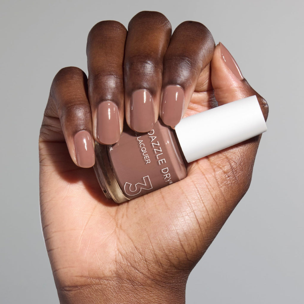 Dazzle Dry Nail Lacquer Step 3, Your Nails But Better, Toffee Beige, 0.5 fl oz