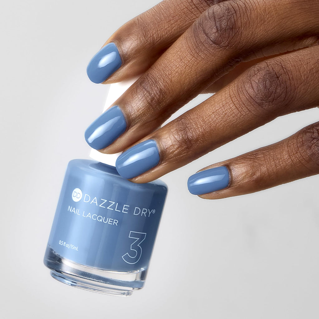 Dazzle Dry Nail Lacquer Step 3 – Varsity Blues, 0.5 fl oz