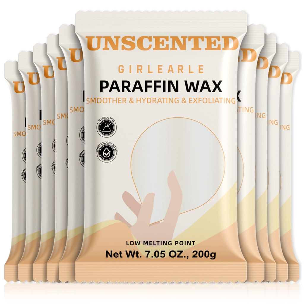 GIRLEARLE Unscented Paraffin Wax Refills for Hands and Feet