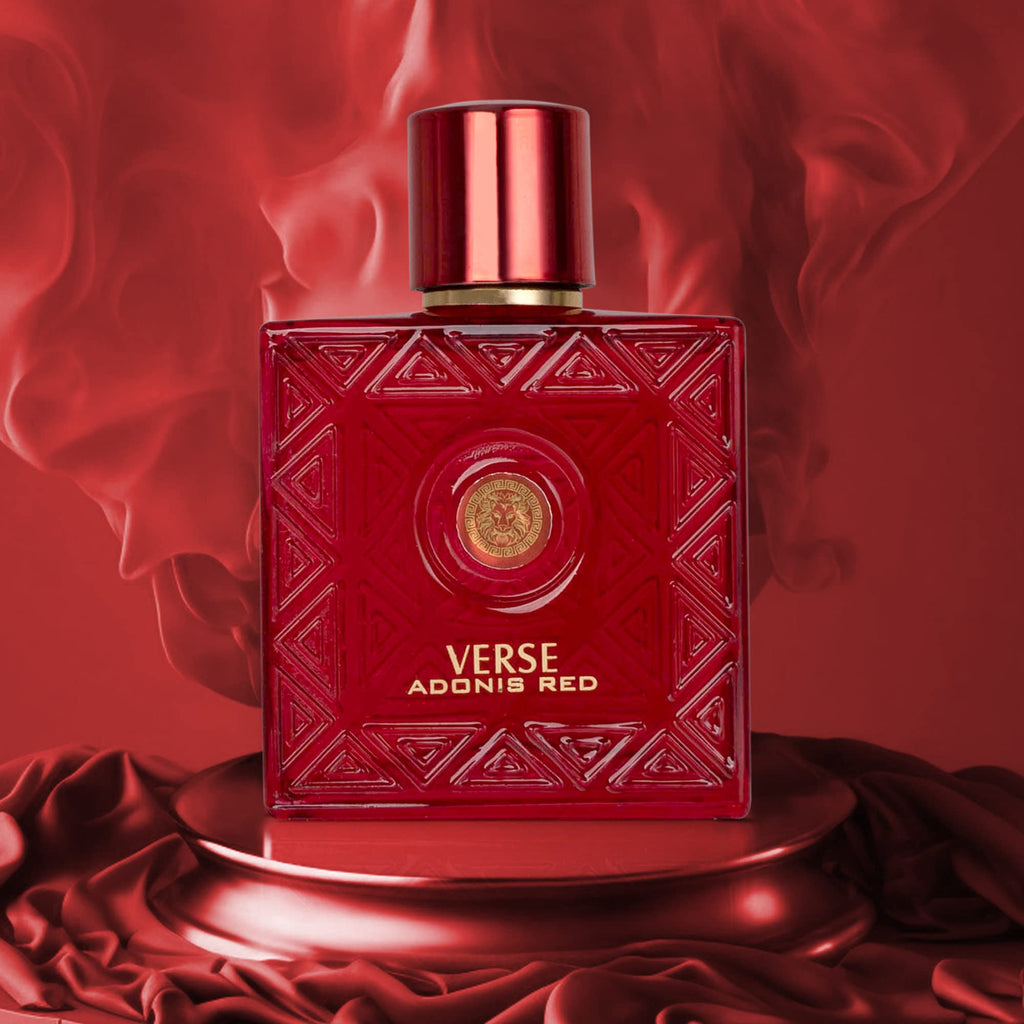 NovoGlow Verse Adonis Red Eau de Parfum Spray for Men, 3.4 Fl Oz