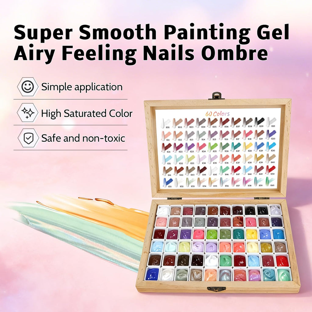 Sponge Pat Paint Gel Nail Polish for Ombre Nail Art