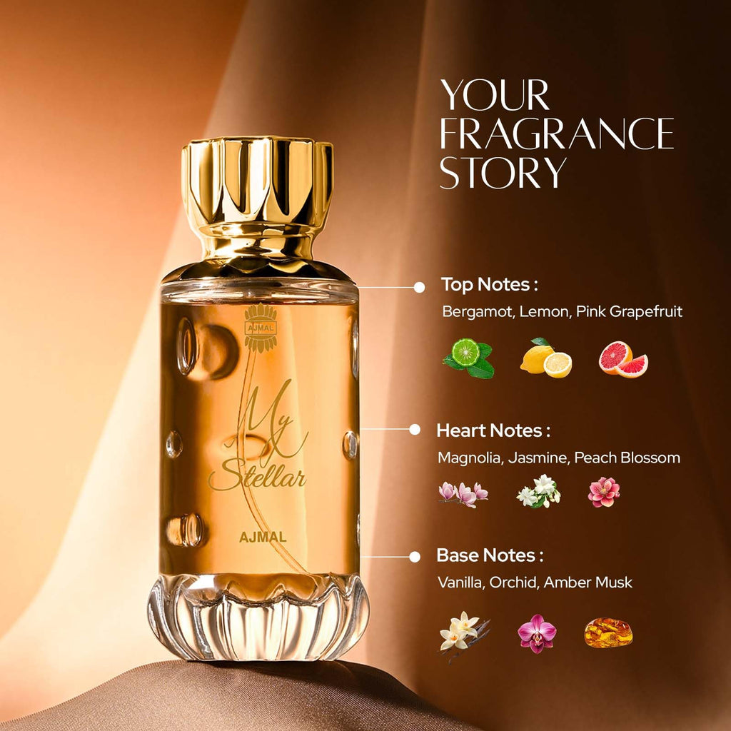 Ajmal My Stellar Eau de Parfum for Women 100 ML Musky Floral Fragrance