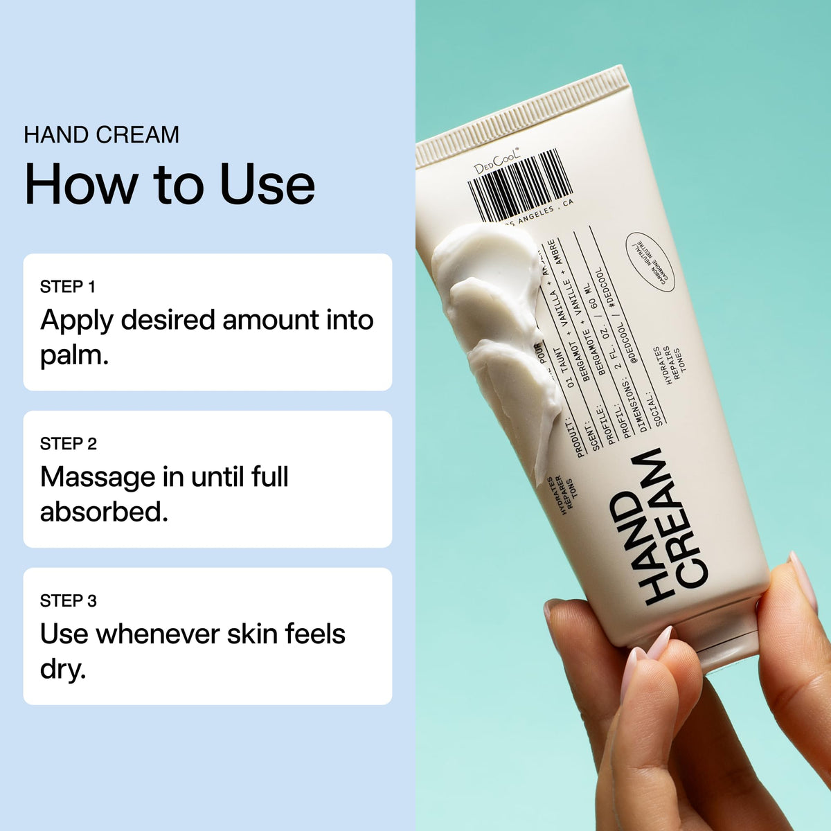 DedCool Hand Cream 01 Taunt with Niacinamide & Ceramides