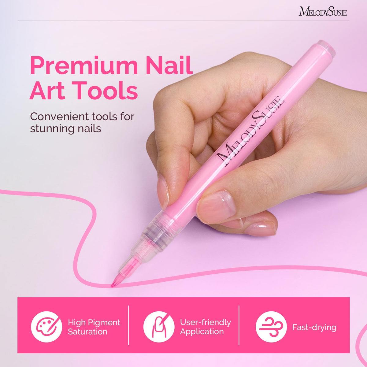 MelodySusie Nail Art Pens Set for Nail Design and Manicure