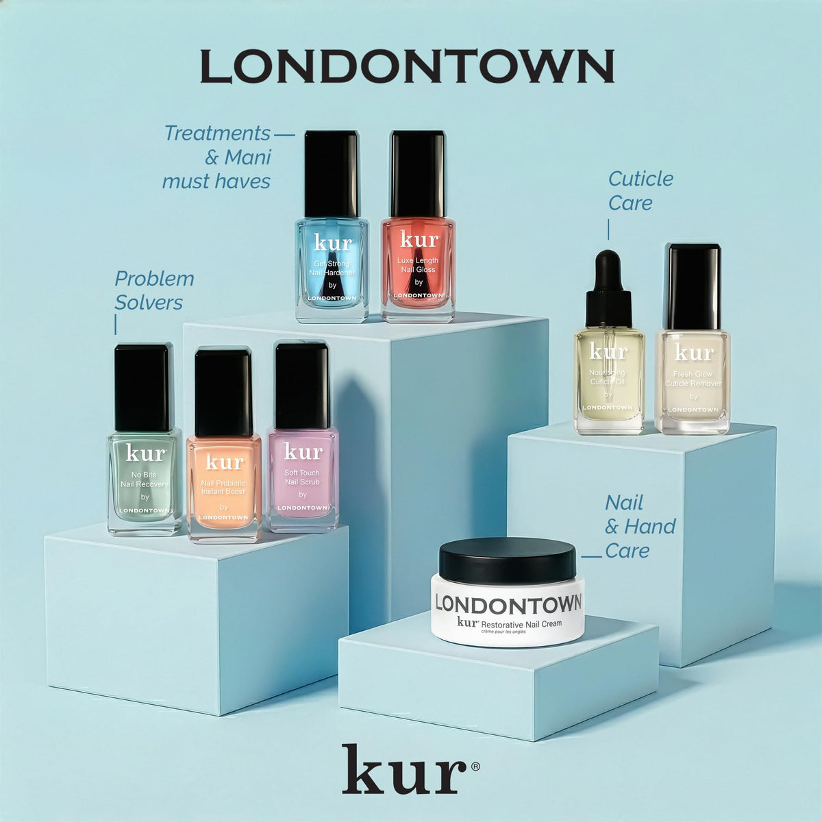 LONDONTOWN Multi-Polymer Nail Strengthener with Florium Complex