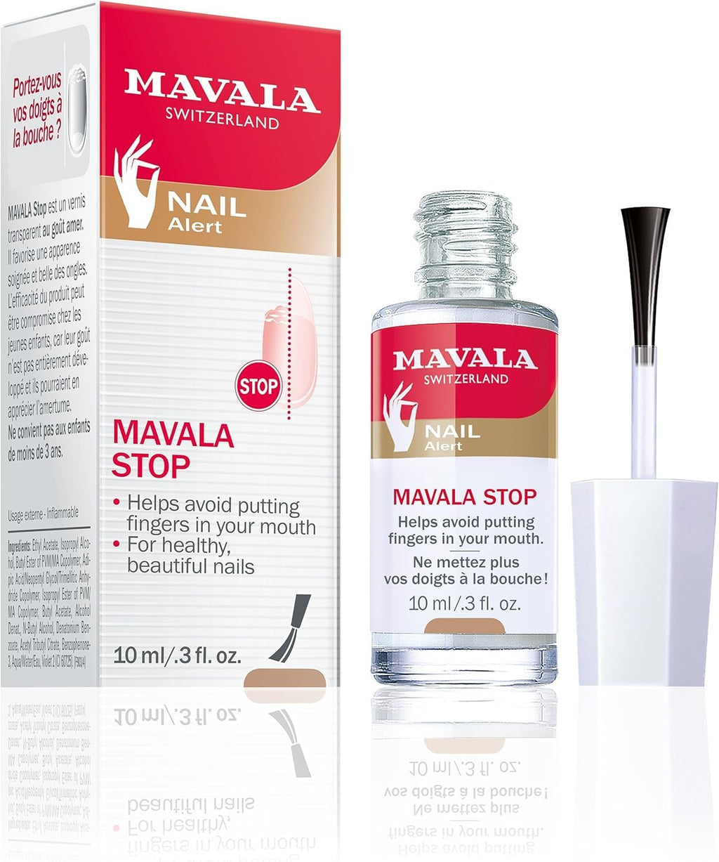 Mavala Stop Deterrent Nail Polish Treatment, Bitter Taste, 0.3 Fl Oz