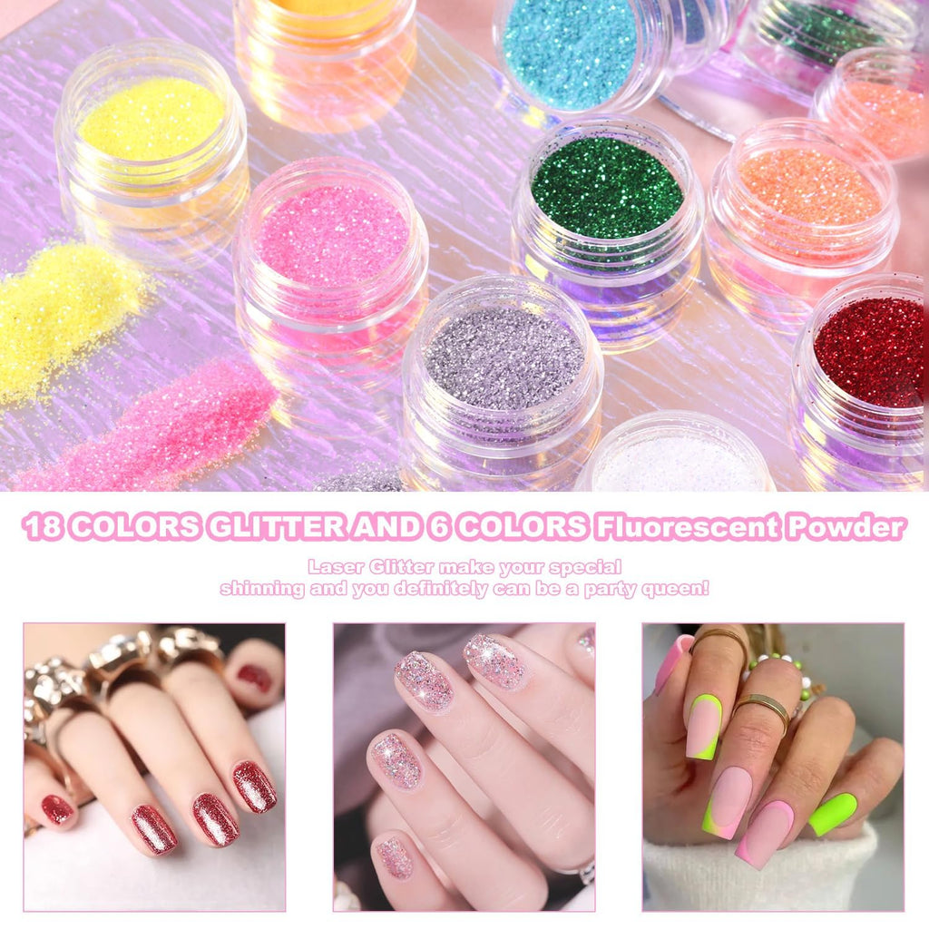 Multicolor Acrylic Nail Kit with Drill for Beginners