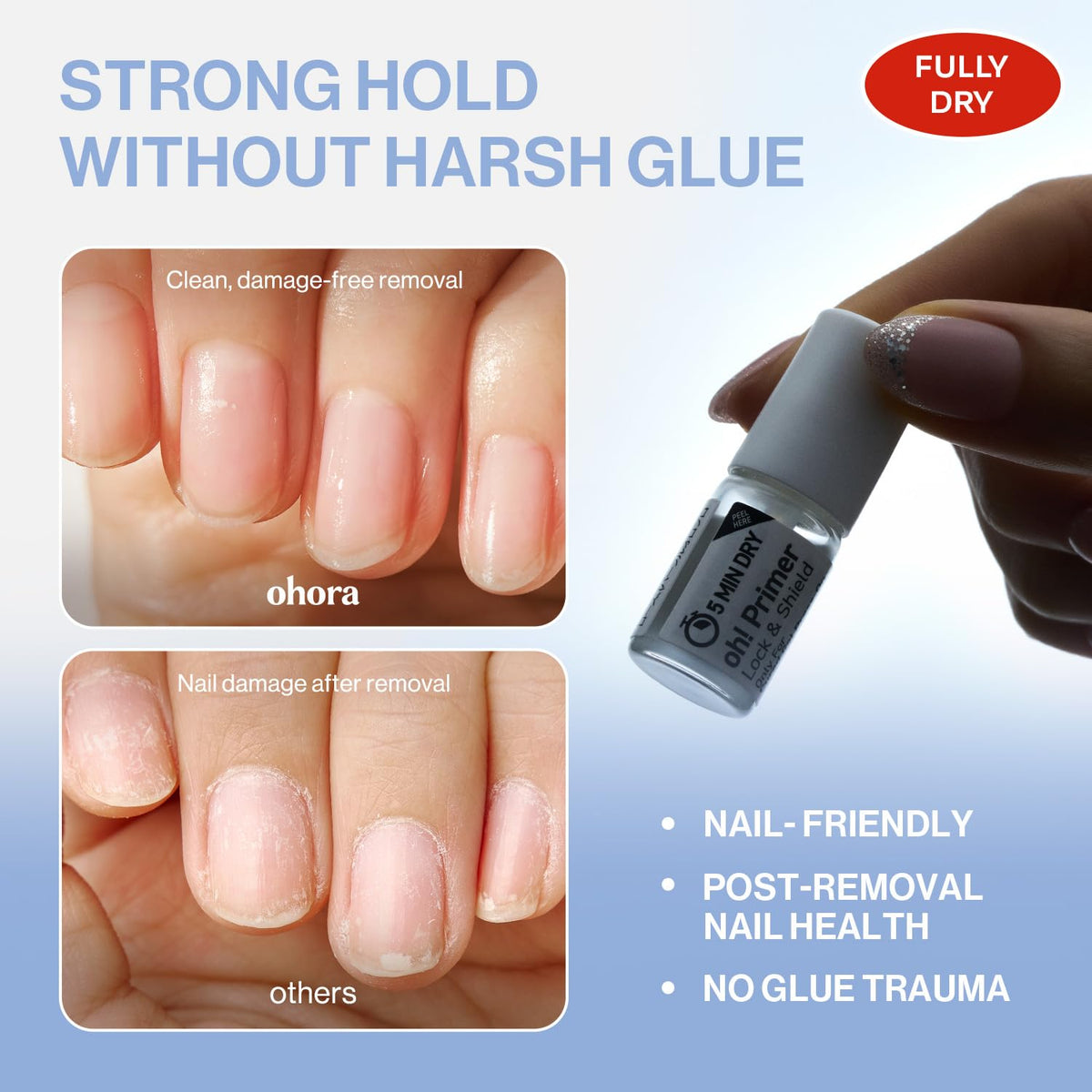 ohora Real Gel Press-On Nails – No UV Lamp, No Glue