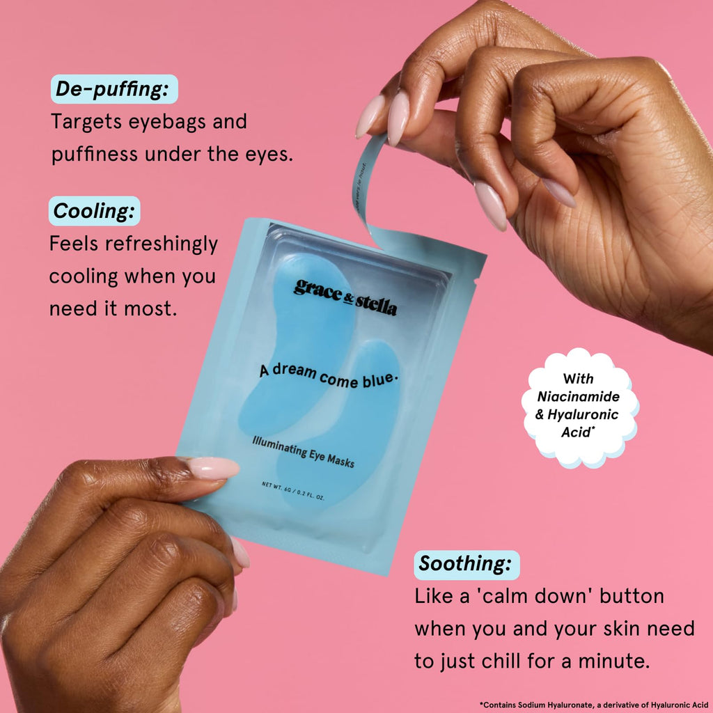grace & stella Vegan Under Eye Patches with Niacinamide
