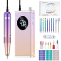 HOMEASY Electric Nail Drill 40000RPM Rechargeable E-File Kit, Purple