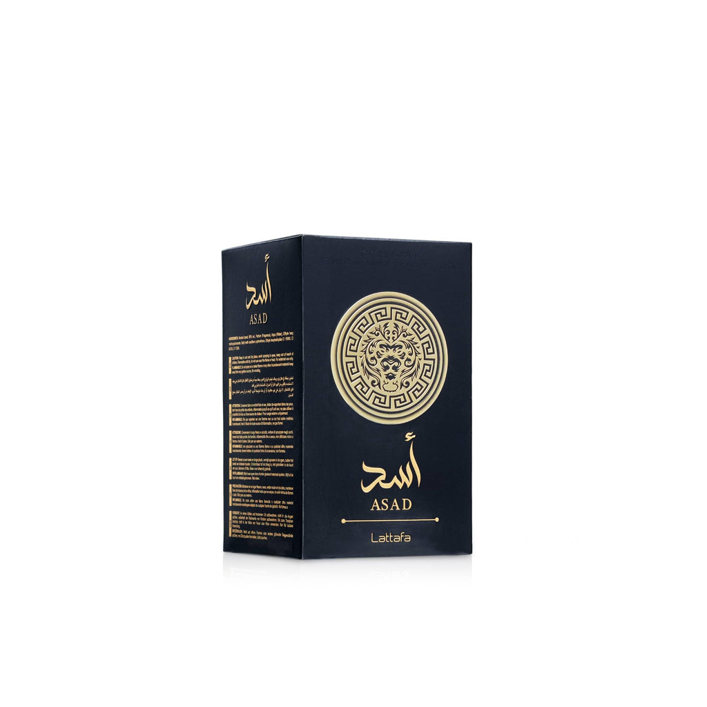 Lattafa Asad Eau de Parfum Spray, Oud and Musk Fragrance, 100 ml