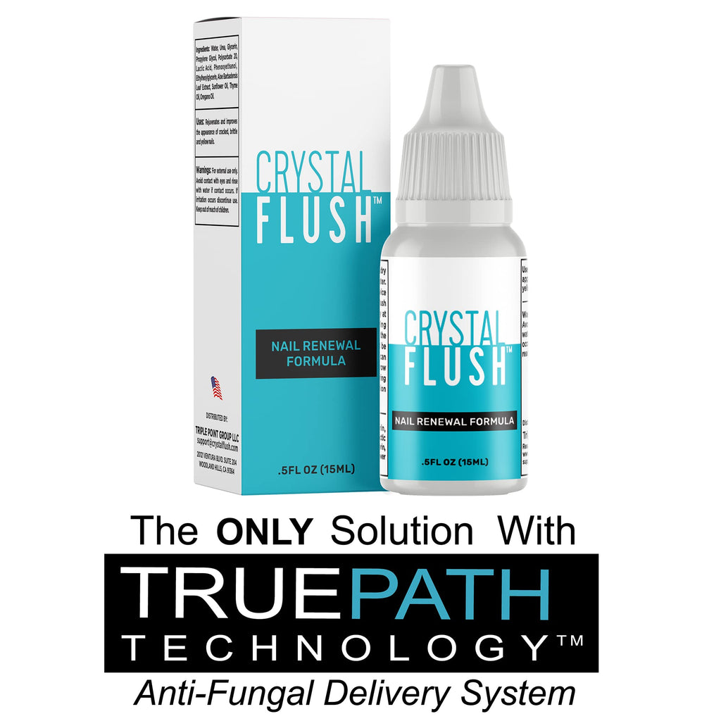 Crystal Flush Nail Renewal Formula with Urea 40%, 0.5 oz