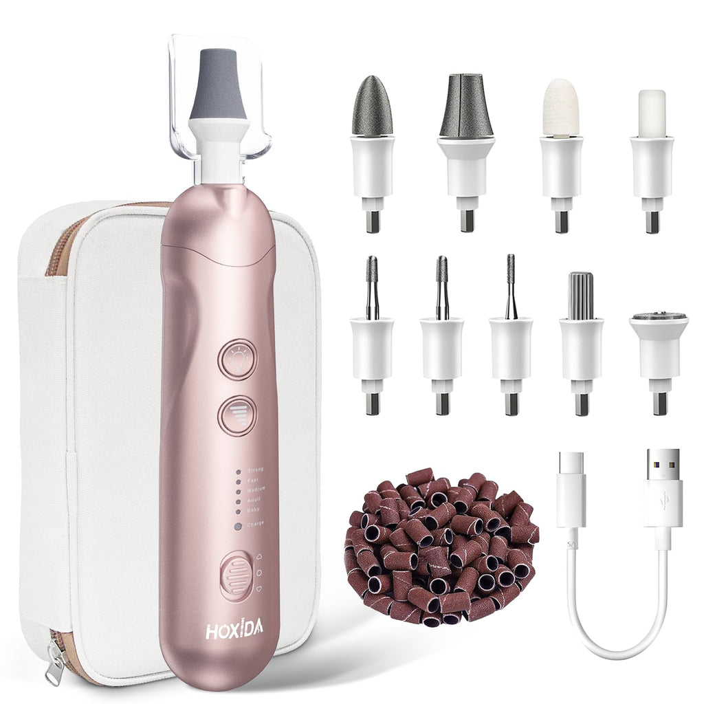 Hoxida Cordless Electric Nail Grinder Manicure Pedicure Kit