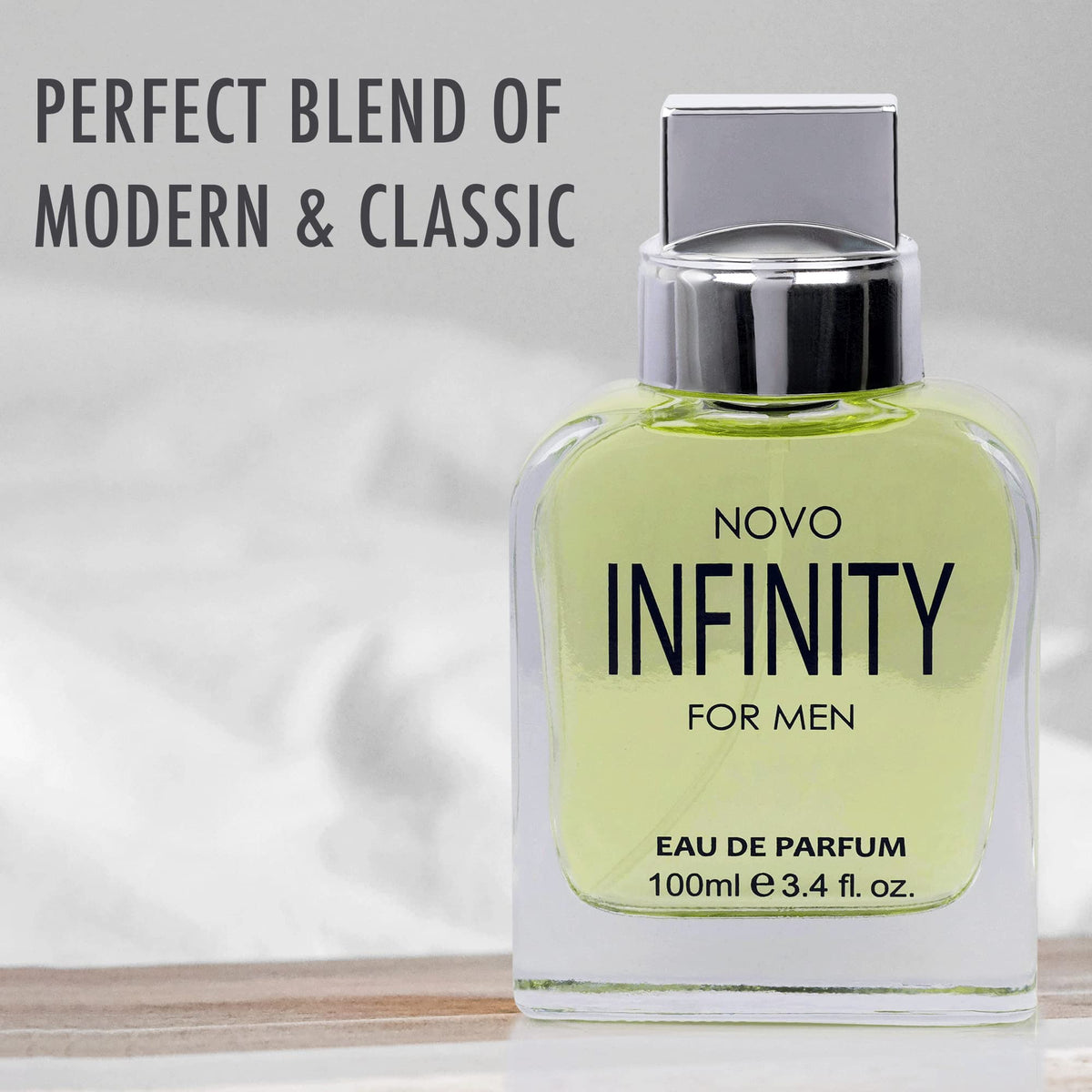 NovoGlow Infinity Eau de Parfum Spray for Men, Citrusy Floral Fragrance