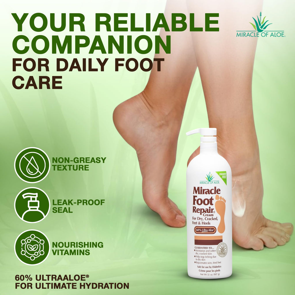 Miracle Foot Repair Cream with 60% Pure UltraAloe