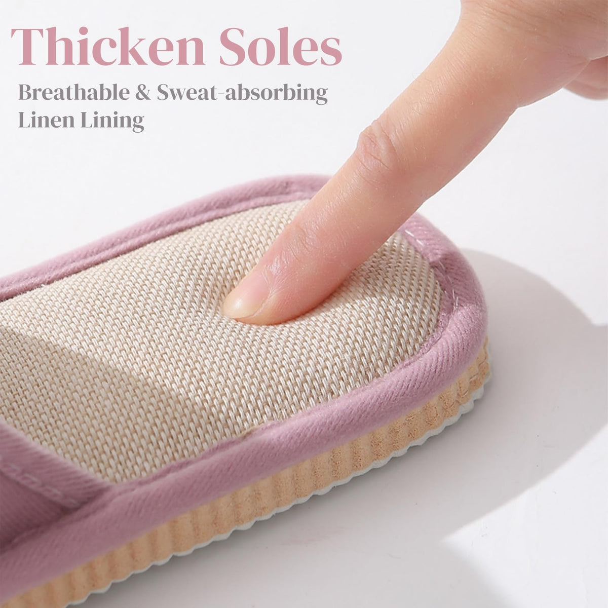 Eorbow 10-Pack Washable Open-Toe House Slippers for Guests, Non-Slip Indoor Spa Slippers