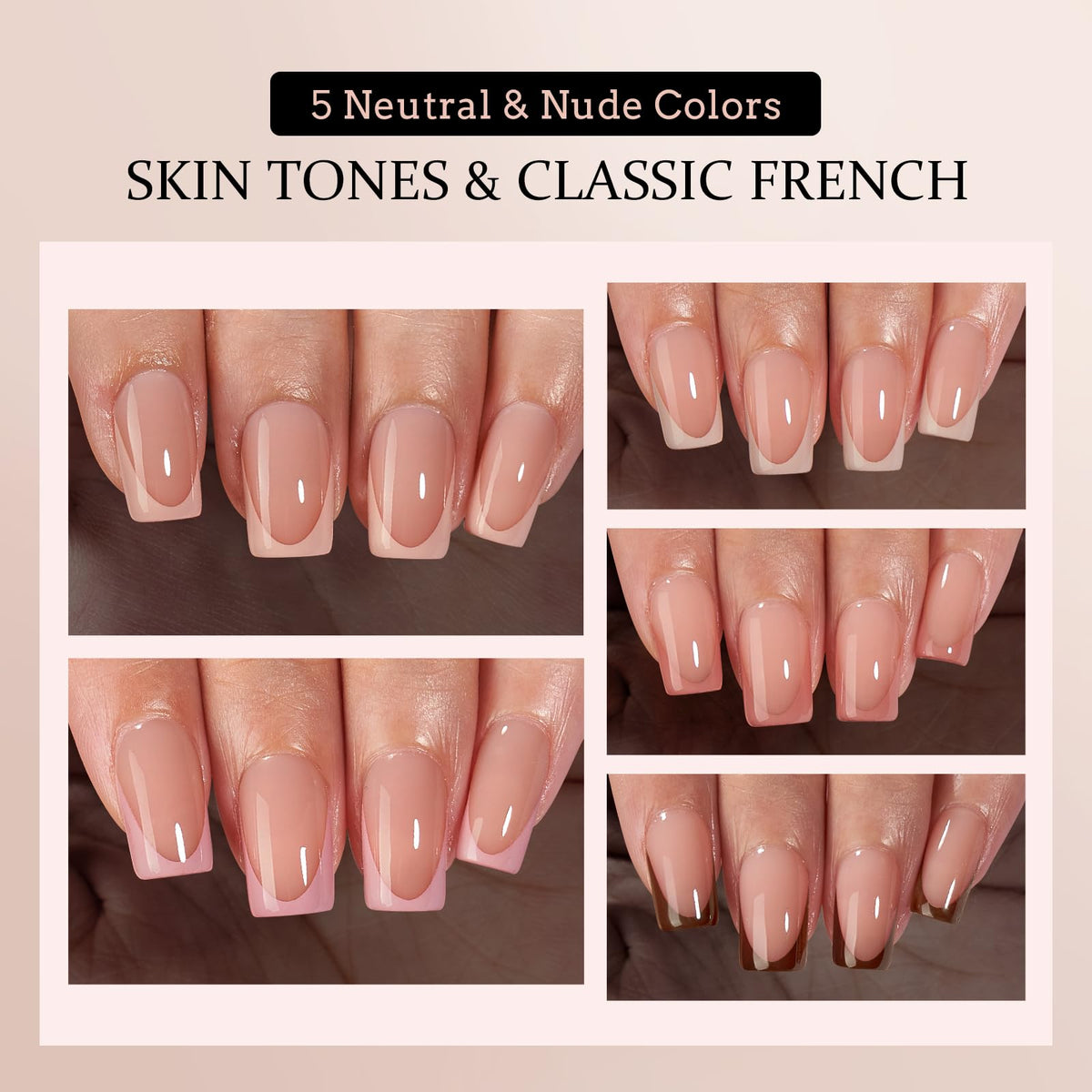 BTArtboxnails XCOATTIPS Lamp-Curable Press-On Nail Tips, 160ct