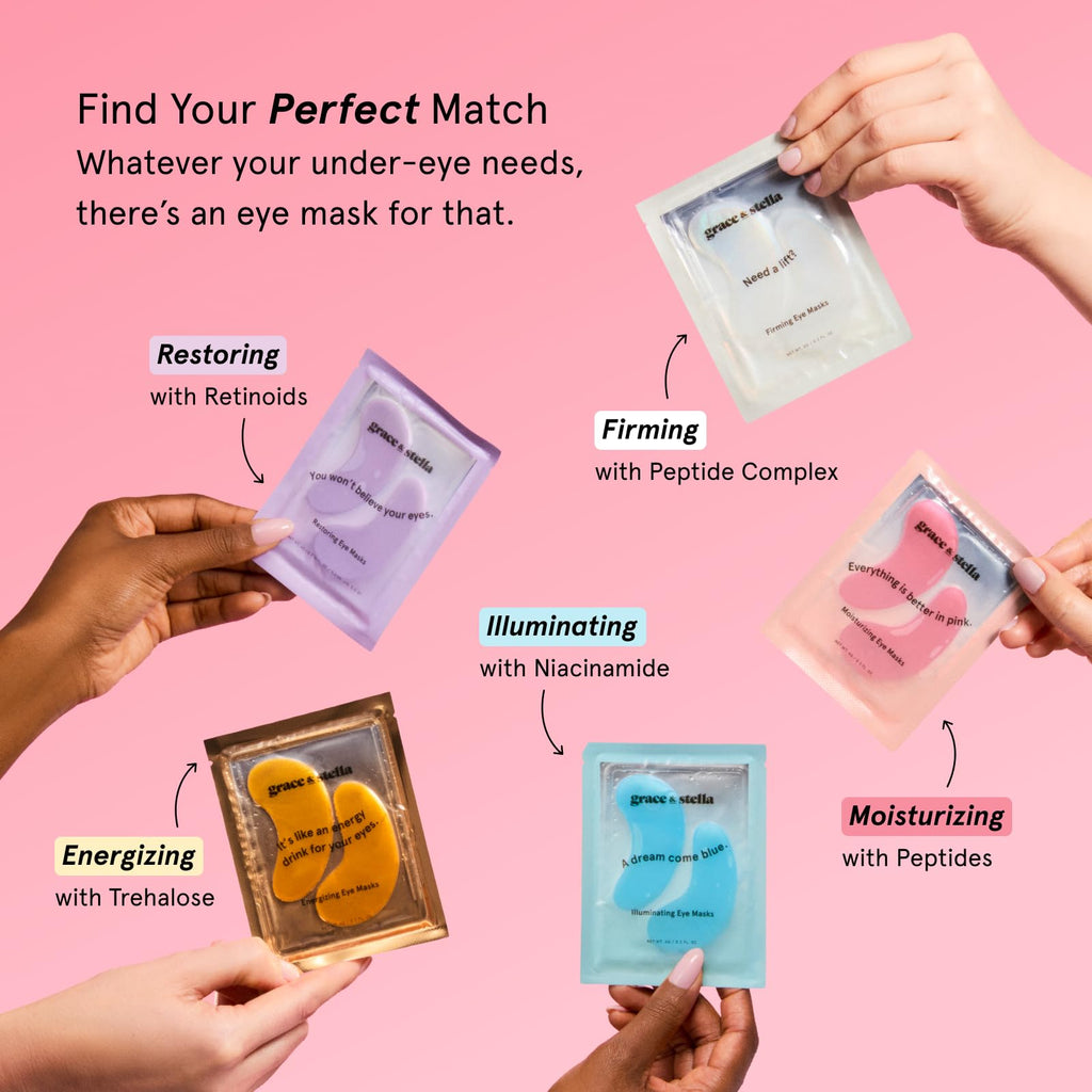 grace & stella Vegan Under Eye Patches with Niacinamide