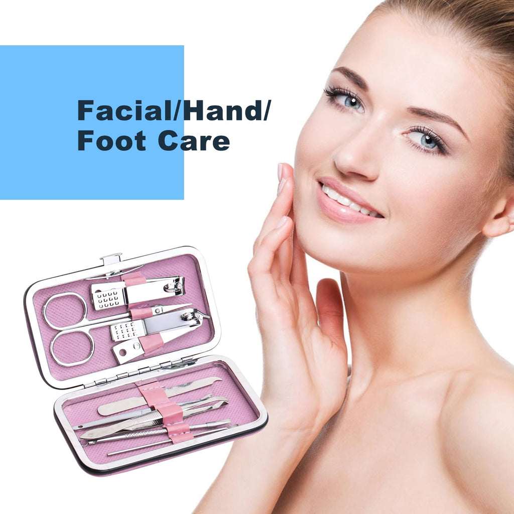 Stainless Steel Nail Grooming Set with Portable Storage Case