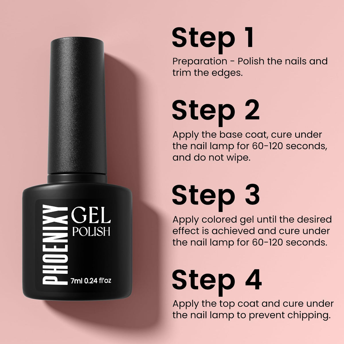 Phoenixy Gel Nail Polish Set with Vibrant Color Variety