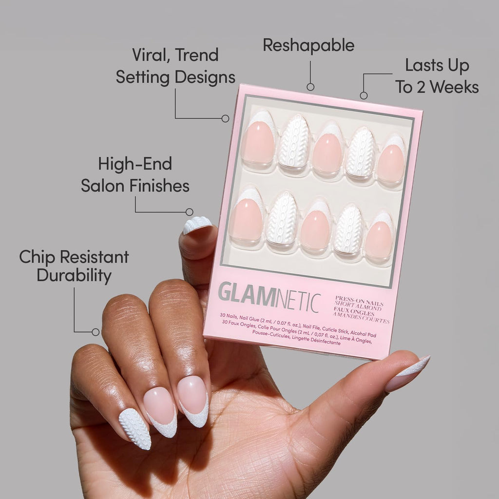 Glamnetic Press-On Nail Kit - Reusable Fake Nails