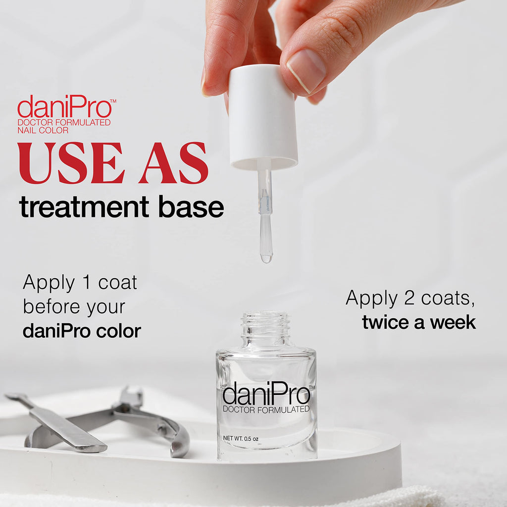 daniPro Doctor-Formulated Clear Base Coat Nail Polish with Biotin