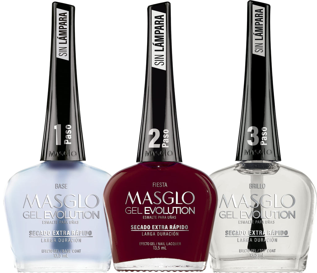 MASGLO Gel Evolution Nail Polish, No UV/LED Lamp Needed