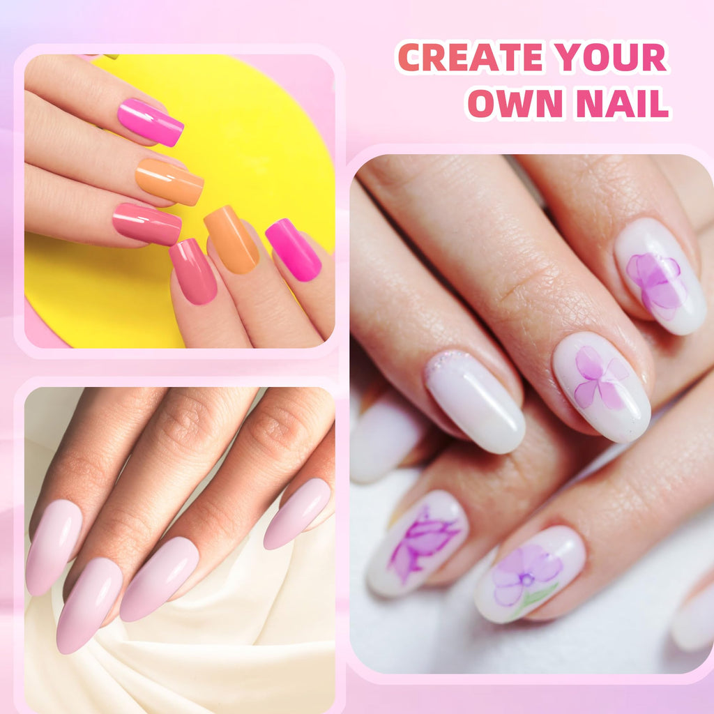 Woobena Pat Pat Gel Nail Polish Set, 24-Color Ombre Nail Art Palette