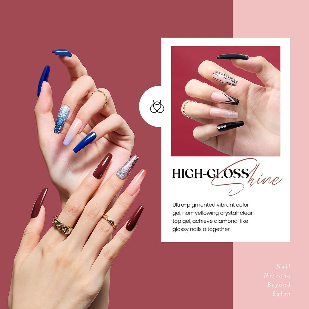 Beetles Gel Nail Polish Set, UV/LED-Curable Nail Color Collection