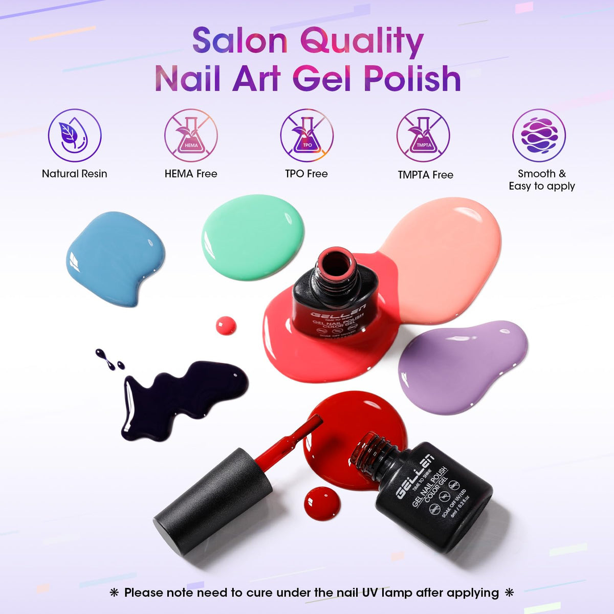 GELLEN Gel Nail Polish Set for DIY Manicures