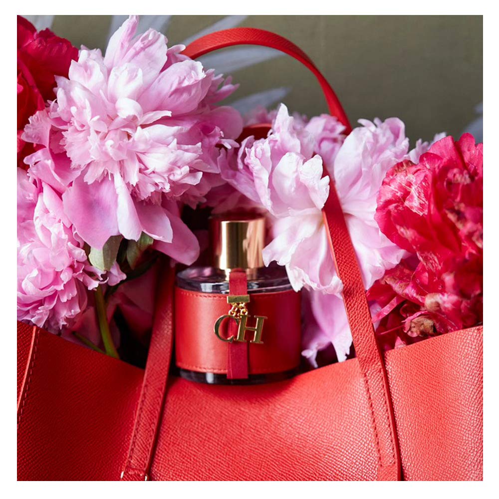 Carolina Herrera CH Women Eau de Toilette Spray, Fresh Floral Oriental, 3.4 Fl Oz