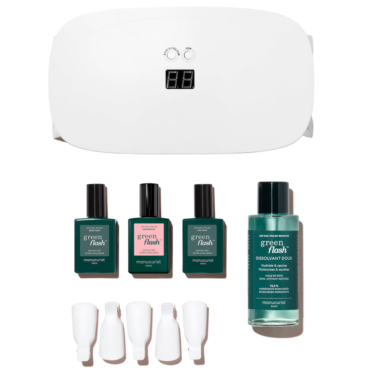 Manucurist Green Flash Gel Nail Polish Kit with 24W LED Lamp