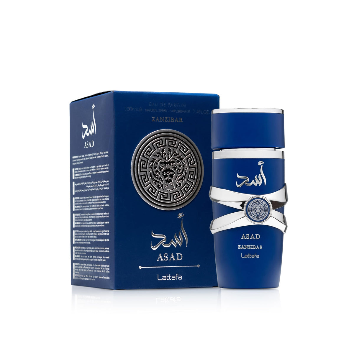 Lattafa Asad Zanzibar Eau de Parfum for Men, Fresh Spicy Vanilla Fragrance